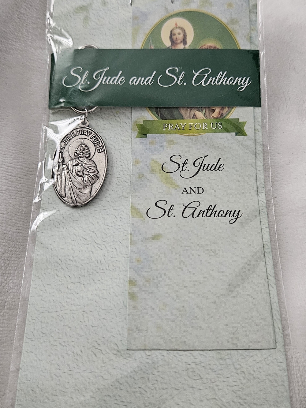 St. Jude and St. Anthony Prayer Medal Card